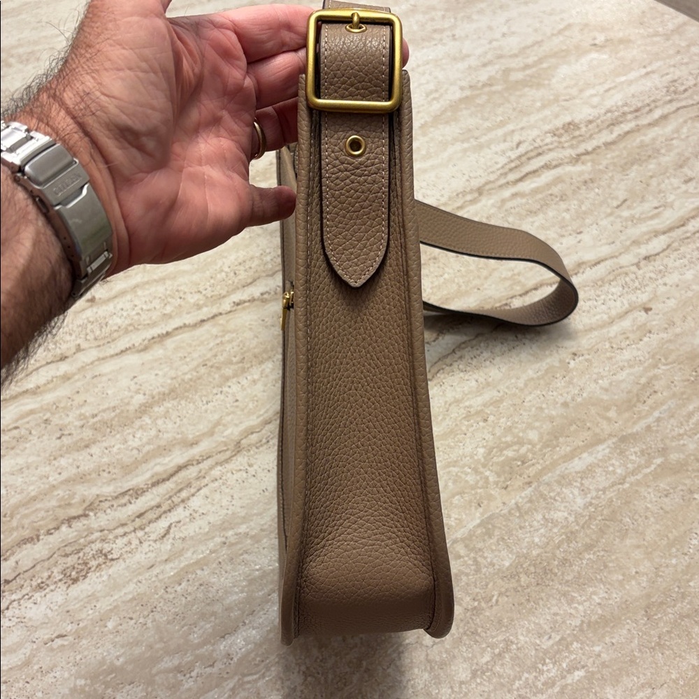 Coach Emery Leather Crossbody Bag in Mocha Pebbled Leather - Picture 10 of 16